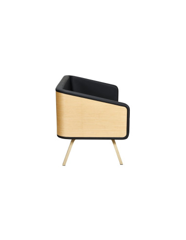 Minsk Black Waiting Sofa – Elegance and Professional Comfort
