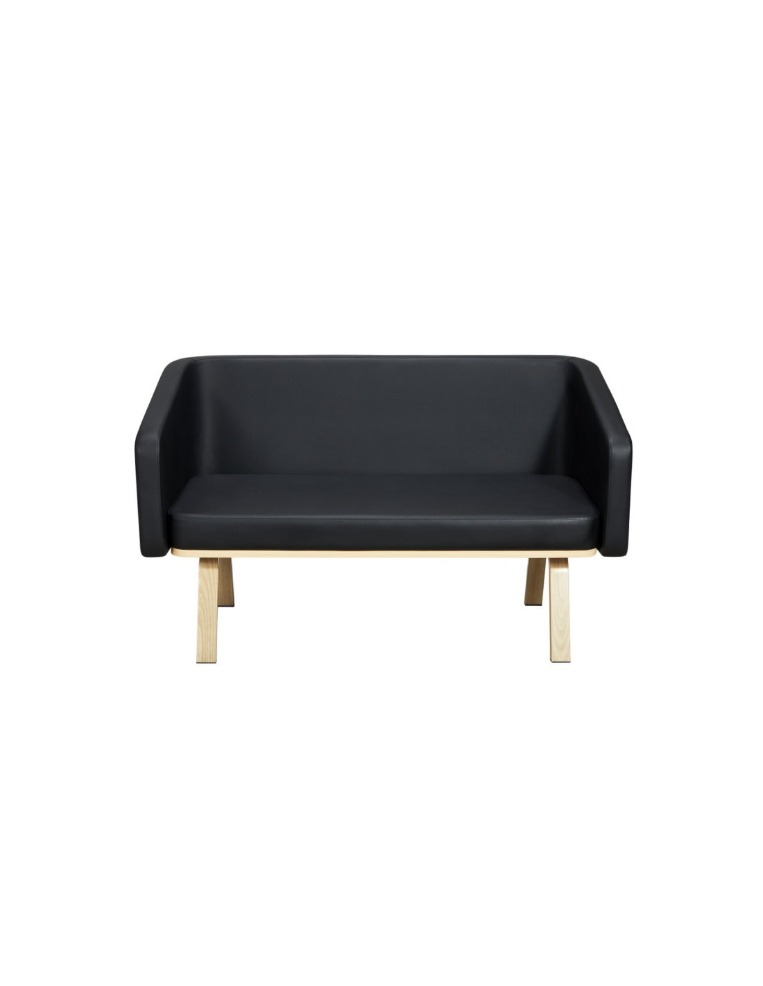 Minsk Black Waiting Sofa – Elegance and Professional Comfort