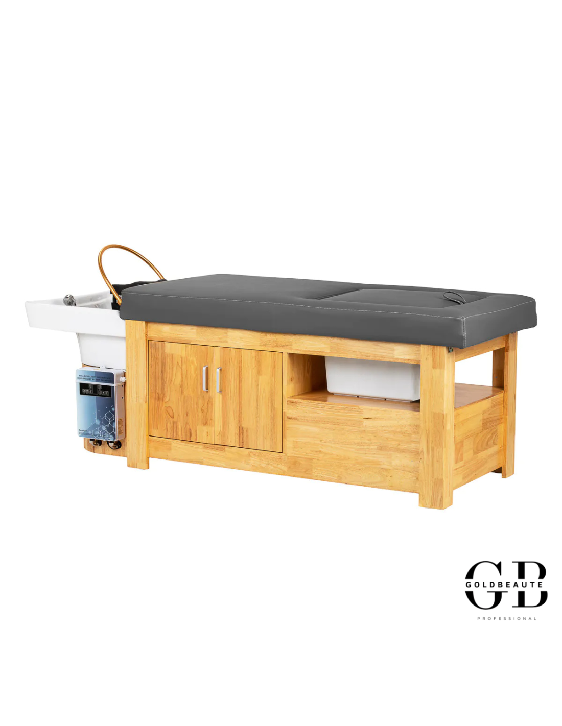 Tafelhoofd Spa 3-in-1 – ZenFusion Grey Edition Goldbeaute