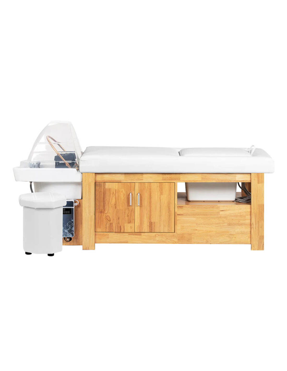 Head Spa Japanse 3-in-1 bedtafel – ZenFusion White Edition