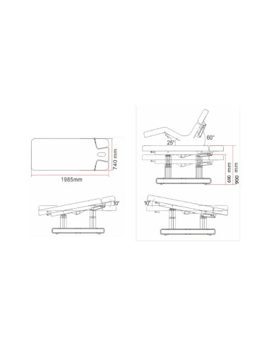 Jollia 4-Motor Heated SPA Massage Table
